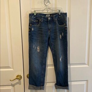 Aeropostale Dark Blue Distressed Boyfriend Jeans